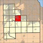 Map highlighting New Lenox Township, Will County, Illinois